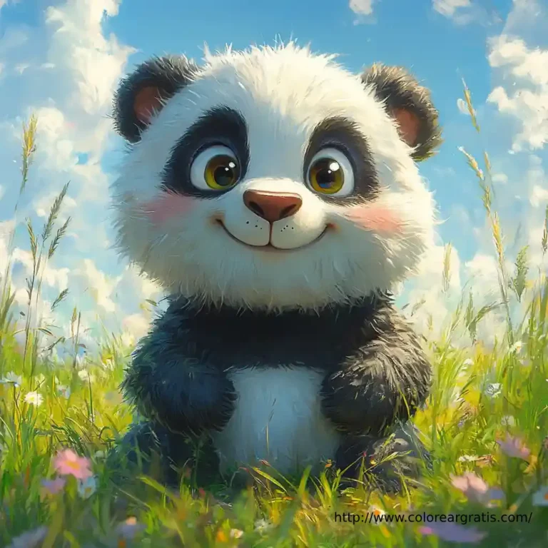 Dibujo de panda para colorear