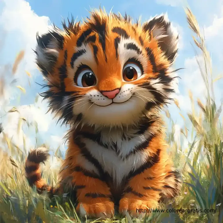Dibujo de tigre para colorear