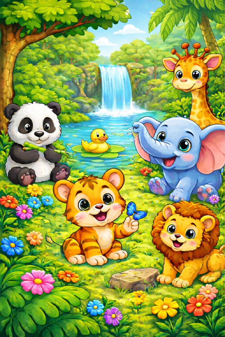 Animal coloring pages for kids to print